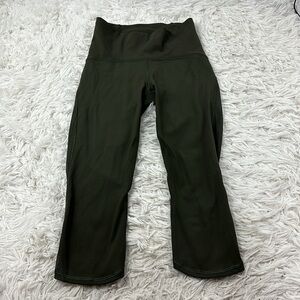 🔥$SALE$🔥 Lululemon Train Times Crop 17" Dark Olive